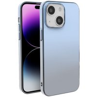 Newface iPhone 14 Plus Kılıf Elektra Pc Kapak - Mavi-Gri