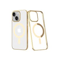 Newface iPhone 14 Plus Kılıf Element Magneticsafe Sert Kapak - Gold