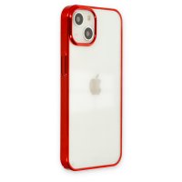 Newface iPhone 14 Plus Kılıf Element Silikon - Kırmızı