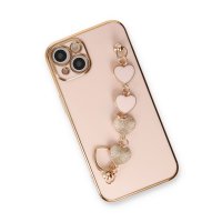 Newface iPhone 14 Plus Kılıf Esila Silikon - Pudra