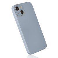 Newface iPhone 14 Plus Kılıf Glass Kapak - Sky Blue