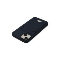 Newface iPhone 14 Plus Kılıf Kelvin Kartvizitli Silikon - Lacivert