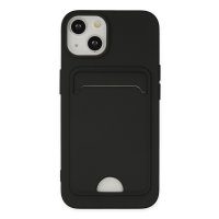 Newface iPhone 14 Plus Kılıf Kelvin Kartvizitli Silikon - Siyah