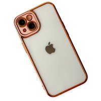 Newface iPhone 14 Plus Kılıf Liva Lens Silikon - Rose