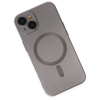 Newface iPhone 14 Plus Kılıf Moshi Lens Magneticsafe Silikon - Füme