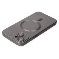 Newface iPhone 14 Plus Kılıf Moshi Lens Magneticsafe Silikon - Füme