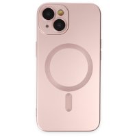 Newface iPhone 14 Plus Kılıf Moshi Lens Magneticsafe Silikon - Rose Gold