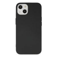 Newface iPhone 14 Plus Kılıf Nano içi Kadife Silikon - Siyah