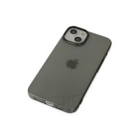 Newface iPhone 14 Plus Kılıf Pc Sert Şeffaf Kapak - Siyah