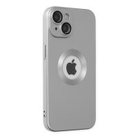 Newface iPhone 14 Plus Kılıf Vamos Lens Silikon - Gümüş