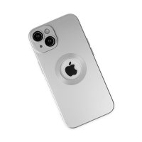 Newface iPhone 14 Plus Kılıf Vamos Lens Silikon - Gümüş