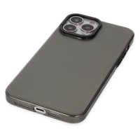 Newface iPhone 14 Pro Kılıf Anka PC Sert Metal Kapak - Siyah