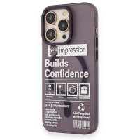 Newface iPhone 14 Pro Kılıf Apollo Magneticsafe Desenli Kapak - Apollo Mor - 6