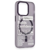 Newface iPhone 14 Pro Kılıf Apollo Magneticsafe Desenli Kapak - Apollo Mor - 6