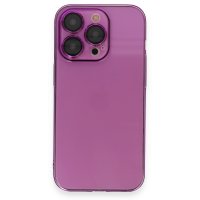 Newface iPhone 14 Pro Kılıf Armada Lensli Kapak - Mor