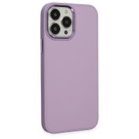 Newface iPhone 14 Pro Kılıf Asya Deri Silikon - Lila