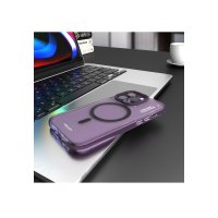 Newface iPhone 14 Pro Kılıf Blueo Friendly Magsafe Kapak - Derin Mor