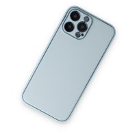 Newface iPhone 14 Pro Kılıf Coco Deri Silikon Kapak - Sky Blue