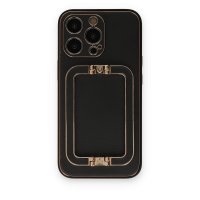 Newface iPhone 14 Pro Kılıf Coco Elit Kapak - Siyah