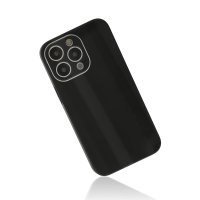 Newface iPhone 14 Pro Kılıf Glass Kapak - Siyah
