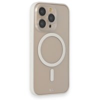Newface iPhone 14 Pro Kılıf Grand Magneticsafe Kapak - Beyaz