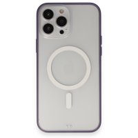Newface iPhone 14 Pro Kılıf Grand Magneticsafe Kapak - Mor