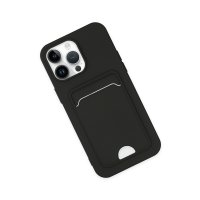 Newface iPhone 14 Pro Kılıf Kelvin Kartvizitli Silikon - Siyah