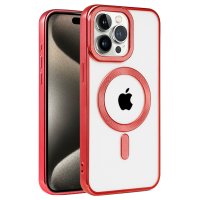 Newface iPhone 14 Pro Kılıf Kronos Magsafe Kapak - Kırmızı