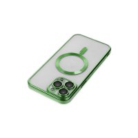 Newface iPhone 14 Pro Kılıf Kross Magneticsafe Kapak - Koyu Yeşil