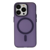 Newface iPhone 14 Pro Kılıf Lodos Magneticsafe Mat Kapak - Mor
