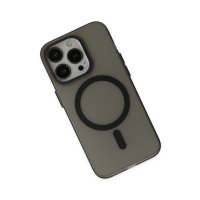 Newface iPhone 14 Pro Kılıf Lodos Magneticsafe Mat Kapak - Siyah