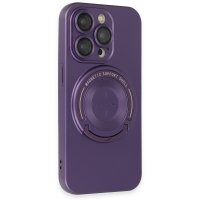 Newface iPhone 14 Pro Kılıf Lukka Magneticsafe Kapak - Derin Mor