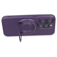 Newface iPhone 14 Pro Kılıf Lukka Magneticsafe Kapak - Derin Mor