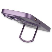 Newface iPhone 14 Pro Kılıf Lukka Magneticsafe Kapak - Derin Mor