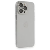 Newface iPhone 14 Pro Kılıf Luko Lens Silikon - Gümüş
