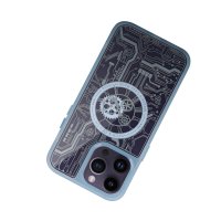 Newface iPhone 14 Pro Kılıf Magic Magneticsafe Silikon - Sierra Blue
