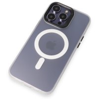 Joko iPhone 14 Pro Kılıf Mateks Magsafe Kapak - Beyaz