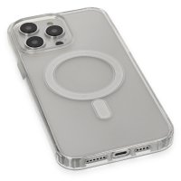 Newface iPhone 14 Pro Kılıf Matte Şeffaf Magneticsafe - Şeffaf