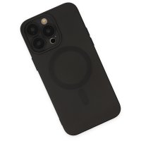 Newface iPhone 14 Pro Kılıf Moshi Lens Magneticsafe Silikon - Siyah
