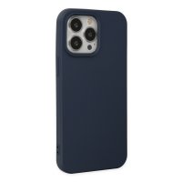 Newface iPhone 14 Pro Kılıf Nano içi Kadife Silikon - Lacivert