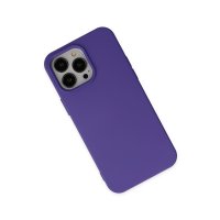 Newface iPhone 14 Pro Kılıf Nano içi Kadife Silikon - Mor