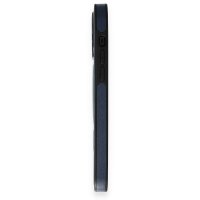 Newface iPhone 14 Pro Kılıf Ozzi Magsafe Deri Kapak - Lacivert