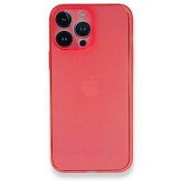 Newface iPhone 14 Pro Kılıf PP Ultra İnce Kapak - Kırmızı