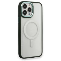 Newface iPhone 14 Pro Kılıf Room Magneticsafe Silikon - Köknar Yeşili