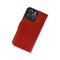 Newface iPhone 14 Pro Kılıf Trend S Plus Kapaklı Kılıf - Kırmızı