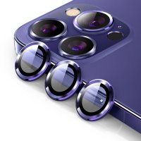 Newface iPhone 14 Pro Kuzoom Metal Kamera Lens - Derin Mor