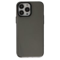 Newface iPhone 14 Pro Max Kılıf Anka PC Sert Metal Kapak - Siyah