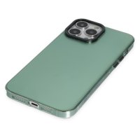 Newface iPhone 14 Pro Max Kılıf Anka PC Sert Metal Kapak - Yeşil