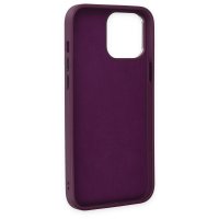 Newface iPhone 14 Pro Max Kılıf Asya Deri Silikon - Mürdüm