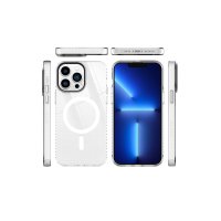 Newface iPhone 14 Pro Max Kılıf Beta Magneticsafe Silikon - Şeffaf